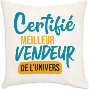 Fabulous White Velvet Cushion - Certified for Best Seller in the Universe by Merchant Boutique - 40 x 40 cm - Velvet Feel - Includes Cover and Cushion